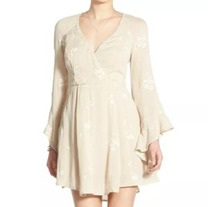 Free People Jasmine Embroidered Fit + Flare Dress